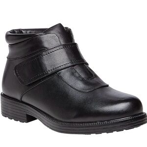Propet Mens Tyler Round Toe Pull On Casual Boots Ankle - Black